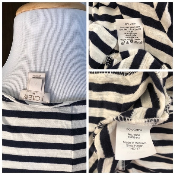 COPY - J. CREW ruffled blouse with a linear design - Picture 5 of 5